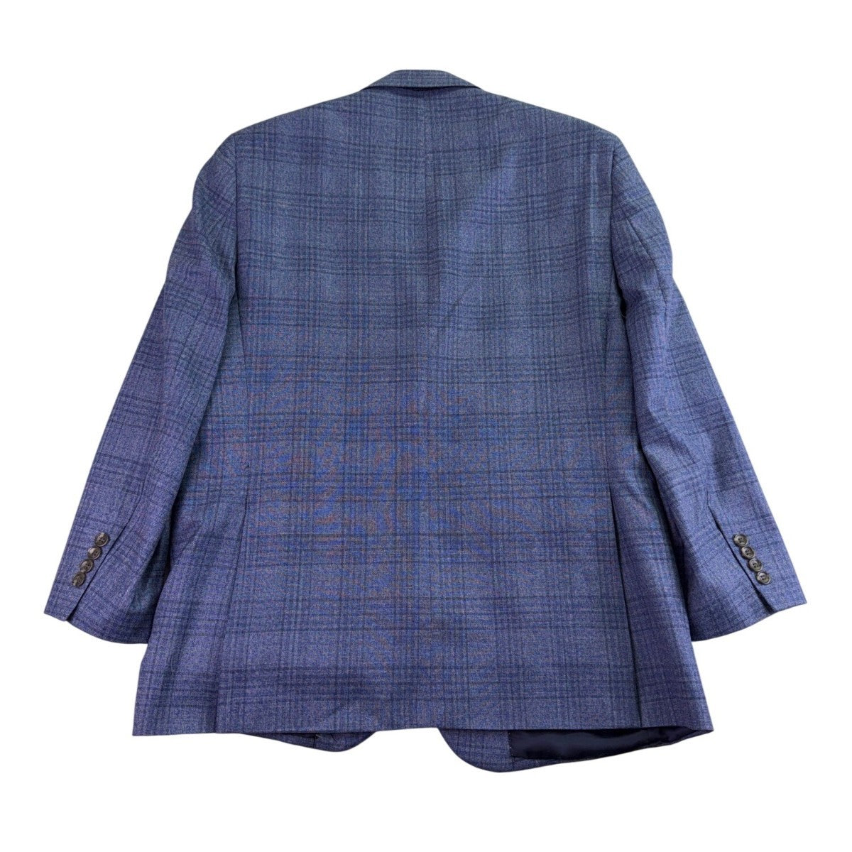 Jos. A. Bank Mens Blue Wool Plaid Suit Jacket Reserve Collection Size 43R