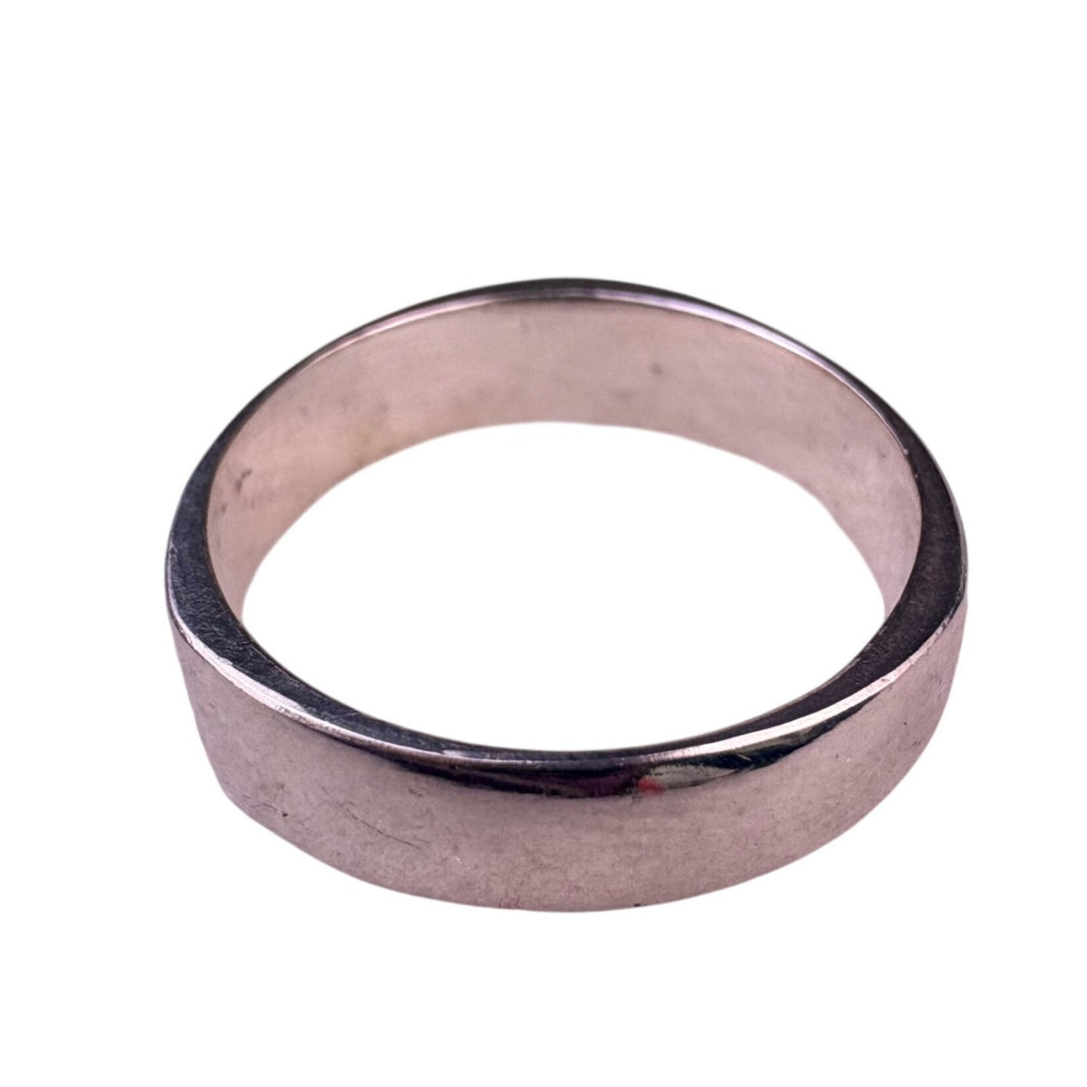 Sterling Silver 925 Womens Band Ring High Polish Finish Flat Design Size 9