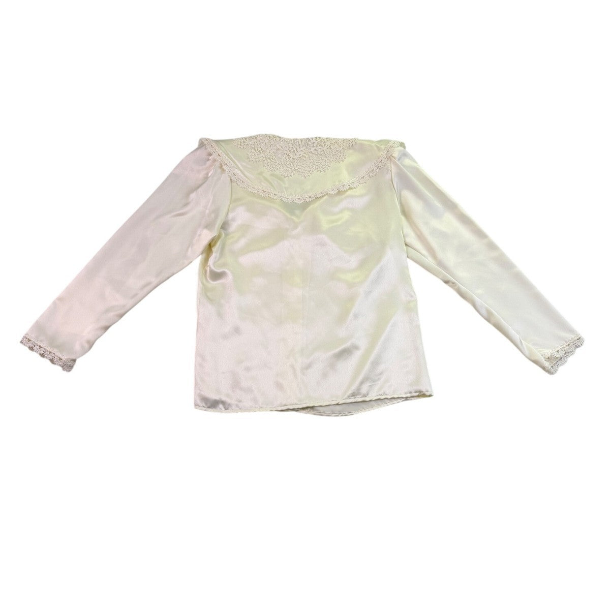 Sonya Ratay For San André Womens Ivory Long Sleeve Lace Blouse Size 10