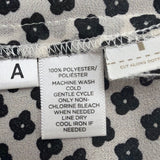 Ann Taylor Loft Womens White & Black Blouse Long Sleeve Floral Print Size XS