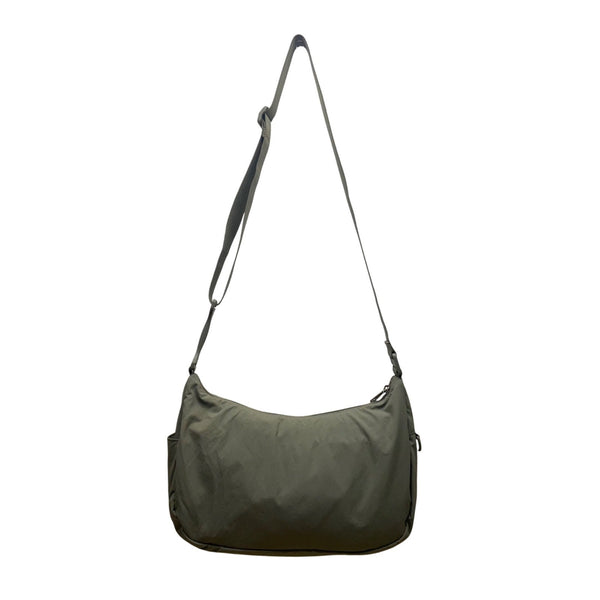 Athleta Women’s Green Nylon Adjustable Strap Anytime Crescent Crossbody Bag