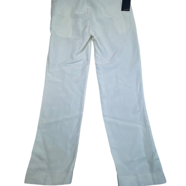 Polo Ralph Lauren Men’s White Linen Flat-Front Dress Pants Size 34-34 - New