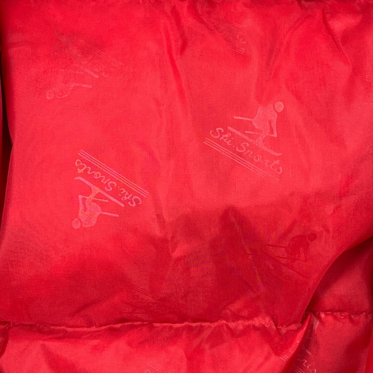 Downhill Racer Mens Colorblock Ski Jacket Black Red White Winter Coat Size L