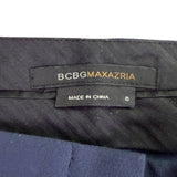 BCBGMaxAzria Womens Navy Flared Dress Pants Size 8