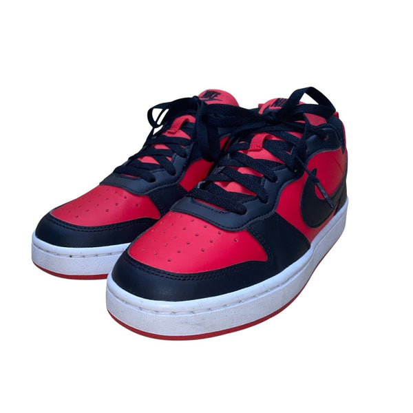 Nike Youth University Red & Black Court Borough Low Recraft Sneakers Size 6.5Y