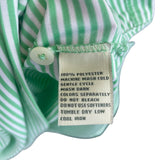 Donald Ross Mens Green Stripe Polo Shirt Classic Fit Lightweight Breathable New