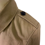 Banana Republic Womens Beige Cotton Double-Breasted Trench Coat Size M