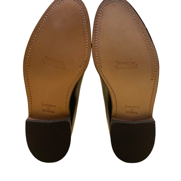 Johnston & Murphy Men’s Black Leather Tassel Deerfield Dress Loafers Size 10D