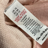 Miss Selfridge Pink Cozy Lounge Jogger Sweatpants & Pullover Top Set Sz 12