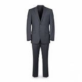 Mens Black Two-Piece Suit Dress Jacket & Pants Slim Fit Size 36