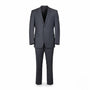 Mens Black Two-Piece Suit Dress Jacket & Pants Slim Fit Size 36