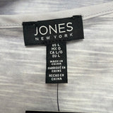 Jones New York Womens Light Gray Casual Pocket Tee Size L