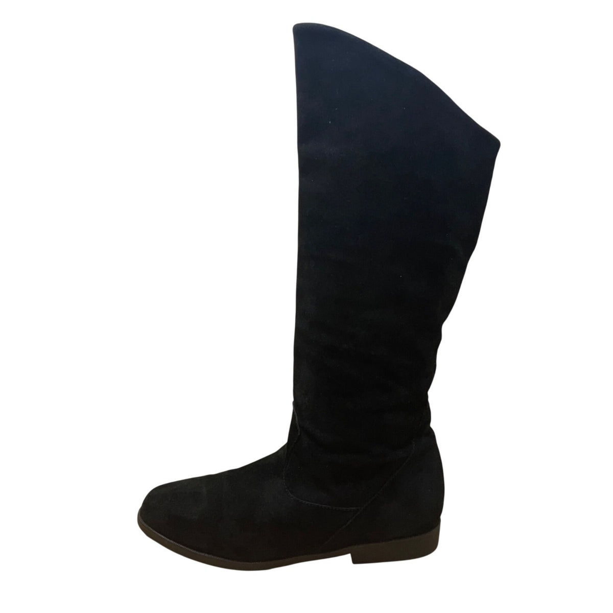 Jack Sprat Women’s Black Faux Suede Knee High Pirate Boots Size 7M