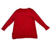Chicos Womens Red Pullover Long Sleeve Sweater Size L