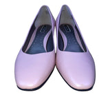 Nordstrom Women’s Light Pink Leather Slip-On Low Kitten Rave Heel Pumps Size 7M