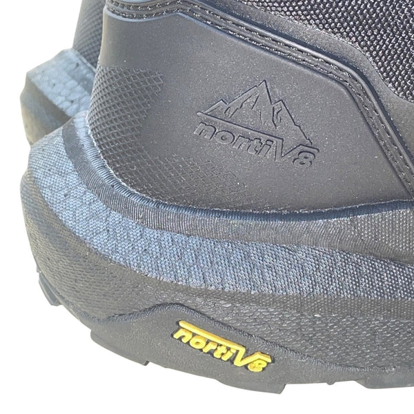 Nortiv 8 Men’s Black Lace-Up & Side Zipper Military Tactical Hiking Boots Sz 11