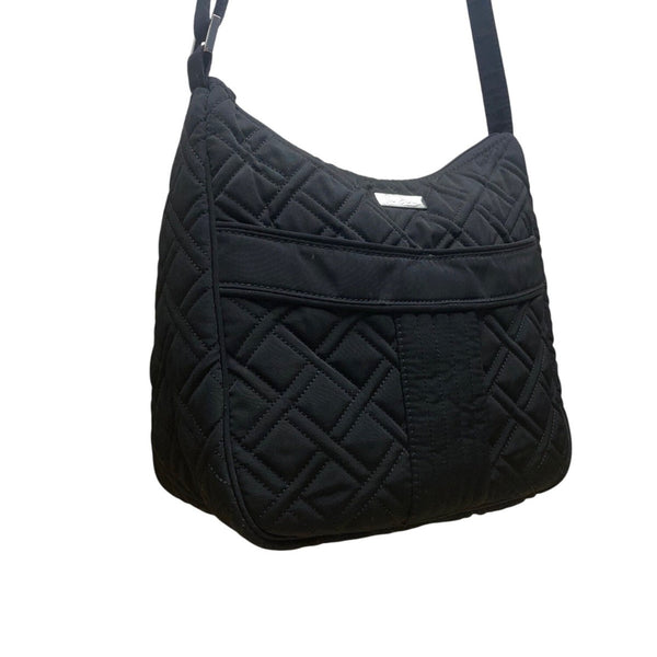 Vera Bradley Women’s Black Quilted Adjustable Strap Shoulder Bag