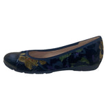 Gabor Women’s Black Multicolor Floral Pattern Patent Toe Ballet Flats Sz 5.5