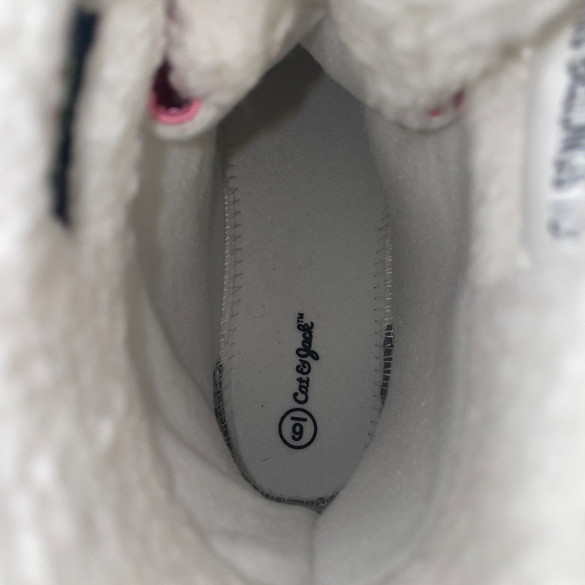 Cat & Jack Girls Pink & Gray Faux Fur Thermolite Winter Snow Boots Size 6