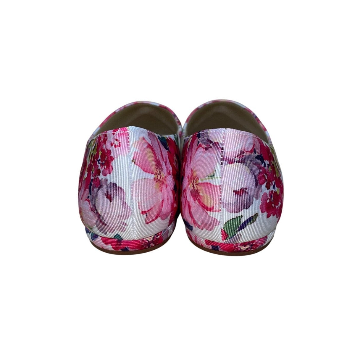 Nine West Women’s White & Red Floral Print Speak Up 2 Ballet Flats Size 9.5M