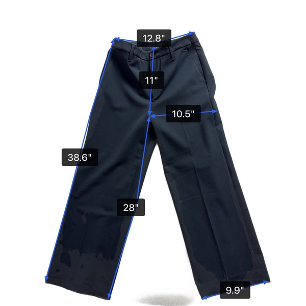 Banana Republic Womens Navy High-Rise Wide-Leg Cropped Pants Size 6L