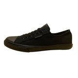 Superdry Men’s Black Canvas Rubber Toe Low Top No.01 Flat Sneakers Size 10