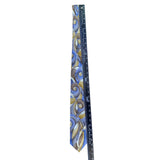 J. Garcia Mens Multicolor Silk Necktie Snail Garden Pattern