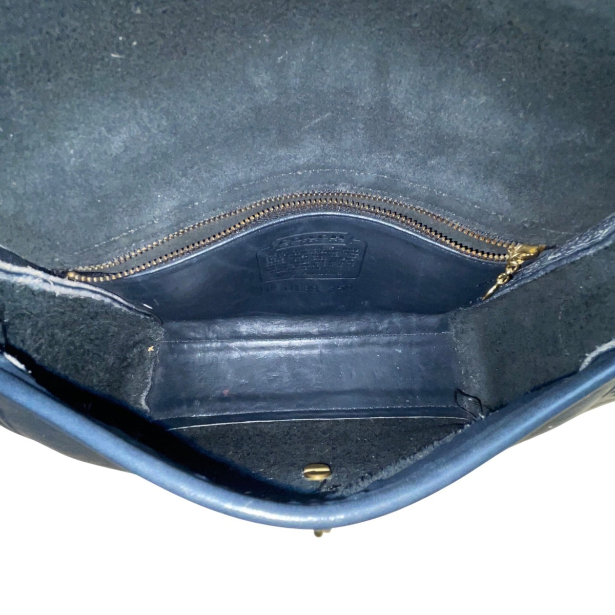 Coach Women’s Navy Leather Turnlock Closure Adjustable Strap Crossbody Bag