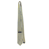 Jos. A. Bank Mens Yellow & Blue Silk Tie Signature Collection Geometric Pattern