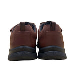 Hotter Men’s Brown Leather Dual-Fit Adhesive Strap Energise Casual Shoes Size 12