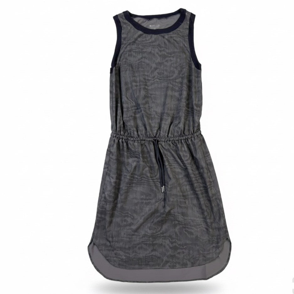 Athleta Womens Gray Sleeveless Drawstring Waist Dress XXS