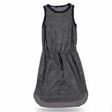 Athleta Womens Gray Sleeveless Drawstring Waist Dress XXS