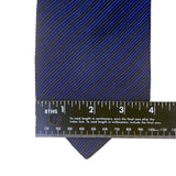 Robert Talbott Mens Blue Hand-Sewn Silk Cotton Striped Tie Made In USA