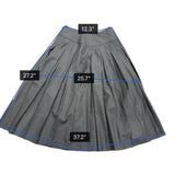 Yaly Couture Womens Gray Blazer & Pleated Skirt Suit Two-Piece Formal Set