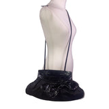 Cynthia Lockhart Women’s Black Faux Leather Bow Evening Clutch Crossbody Bag