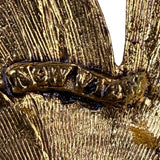 Gold Tone Womens Metal Dragonfly Brooch Jewelry