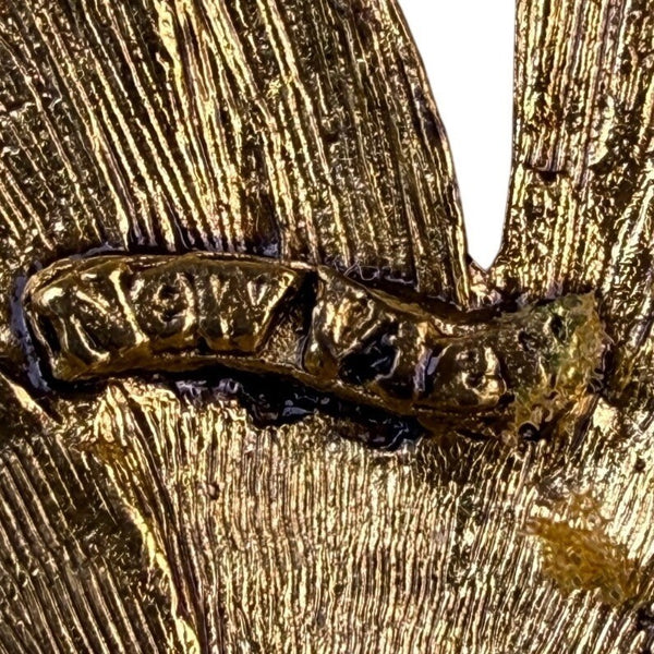 Gold Tone Womens Metal Dragonfly Brooch Jewelry