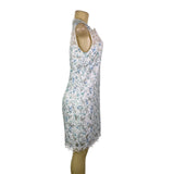 Elie Tahari Womens White Floral Lace Trim Sleeveless Dress Summer Size 8