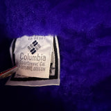Columbia Mens Purple/Teal Shearling-Lined Winter Trapper Hat Fold-Up Earflaps