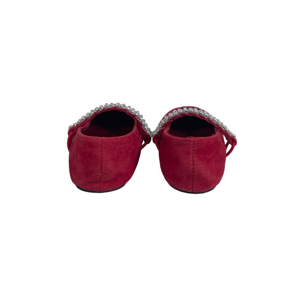 Stuart Witzman Baby Toddlers Sugar Ballerina Burgundy Shoes Sz 2