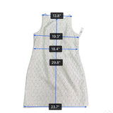 Eliza J Womens Silver Polka Dot Sleeveless Cocktail Dress Metallic Blend Size14P