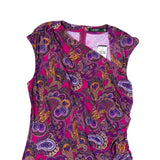 Lauren Ralph Lauren Womens Purple Paisley Sleeveless Dress Size 18