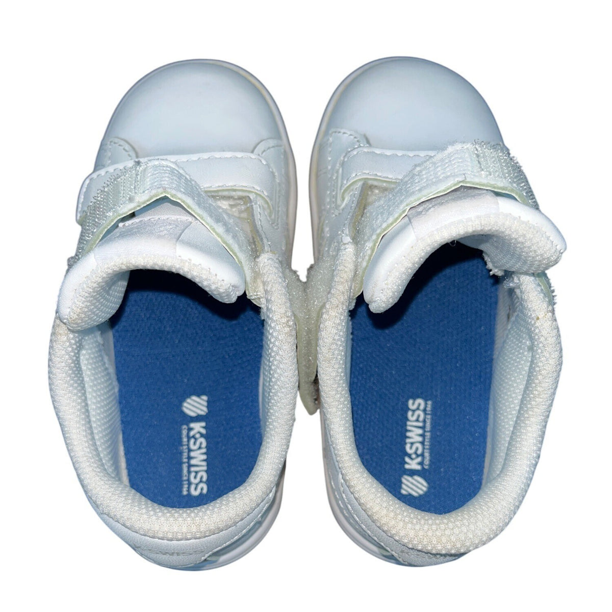 K-Swiss Infants White Strapped Sneakers Size 8