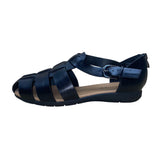 Comfortview Women’s Black Adjustable Buckle Straps Gladiator Sandals Size 7WW