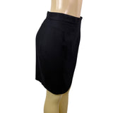 United Colors Of Benetton Womens Black Virgin Wool Pencil Skirt Size 46