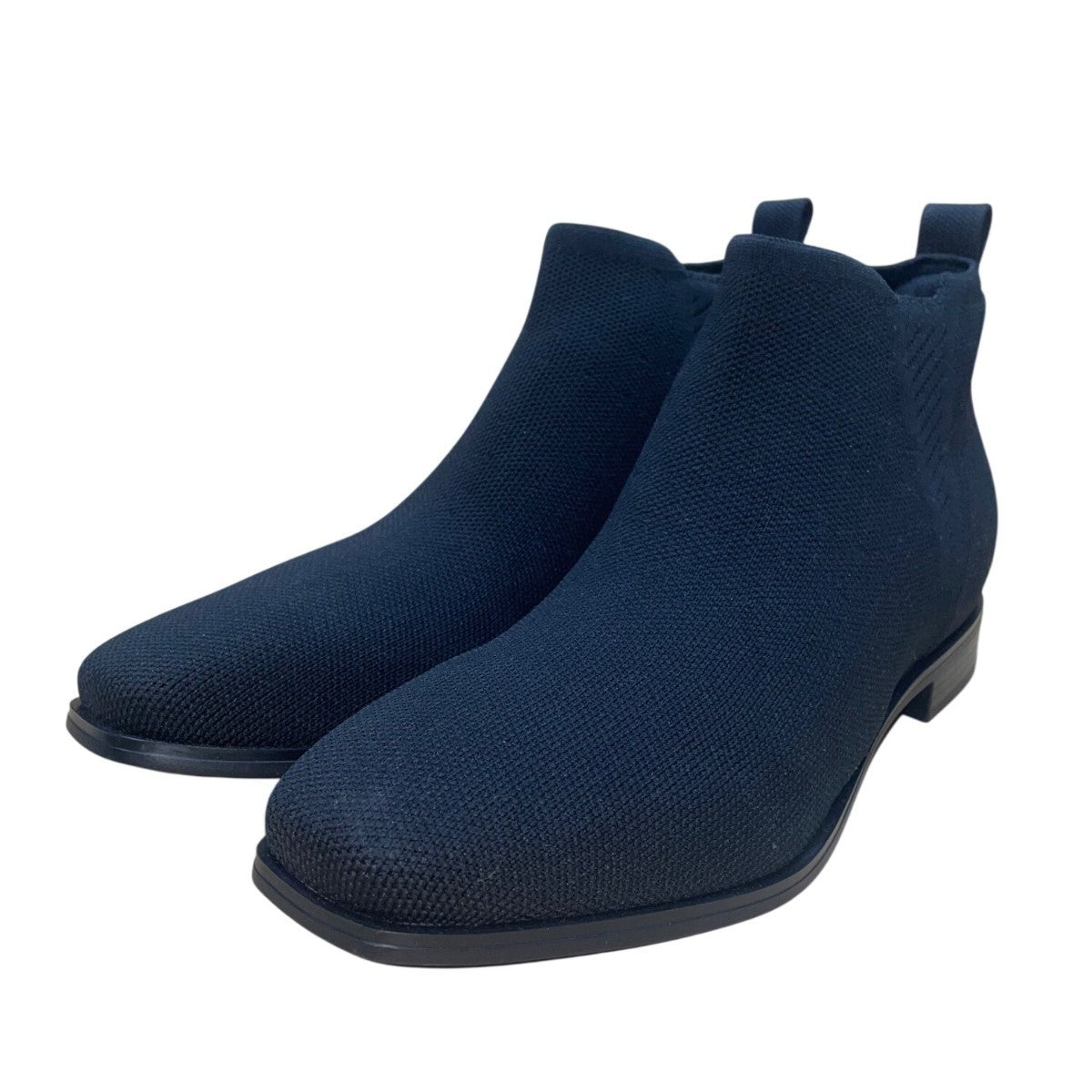Vivaia Women’s Black Woven RPET Slip In Ankle Low Heel Booties Size 39.5