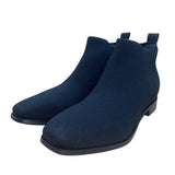 Vivaia Women’s Black Woven RPET Slip In Ankle Low Heel Booties Size 39.5