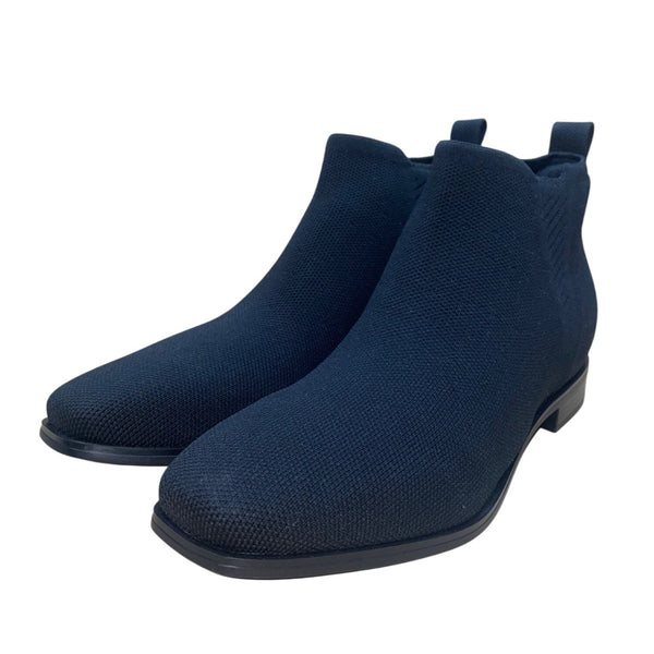 Vivaia Women’s Black Woven RPET Slip In Ankle Low Heel Booties Size 39.5