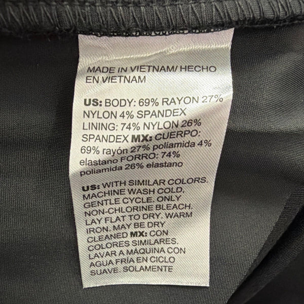 Chicos Womens Black Slim Fit Pants Zipper Pockets Size US 10