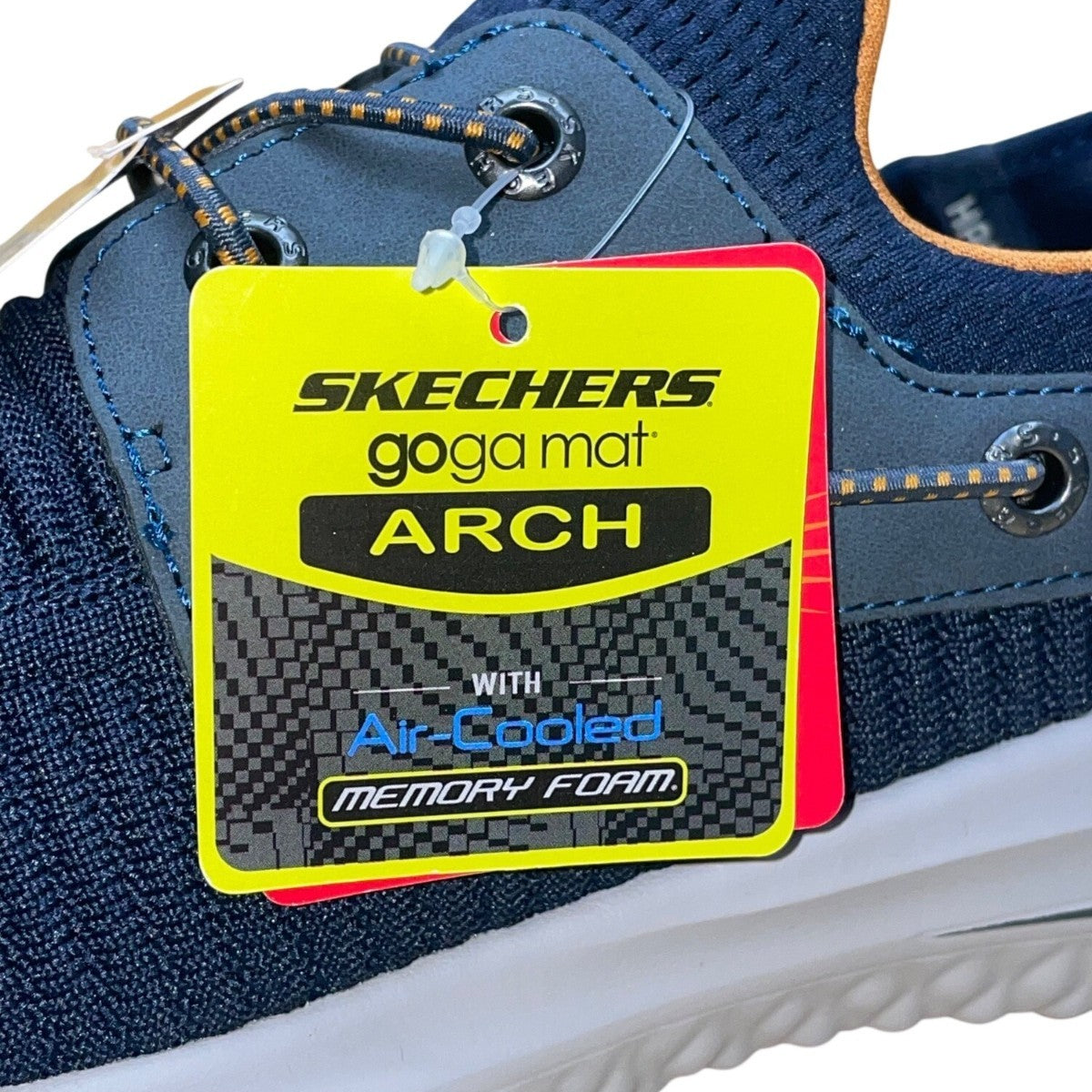 Skechers Men’s Navy Mesh Vegan Slip-Ins Memory Foam Wide Fit Sneakers Size 12